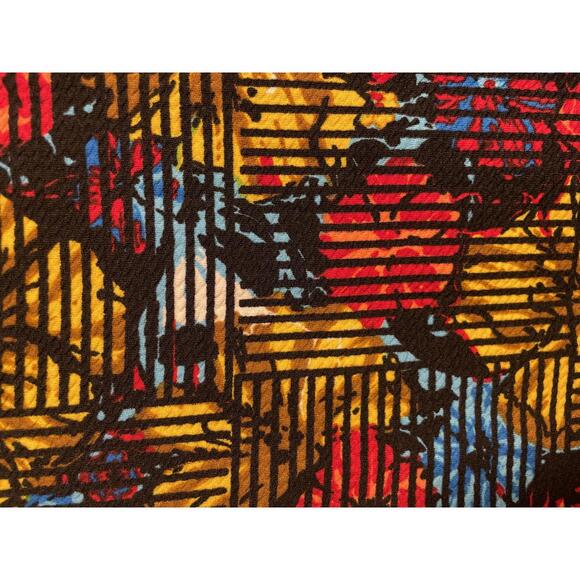 LuLaRoe Dress Mini Women's Large Puff Shoulder Pleated EUC - Picture 8 of 8